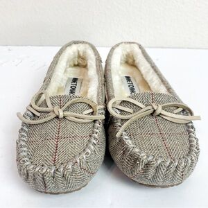Women's Plaid Moccasin Slippers
